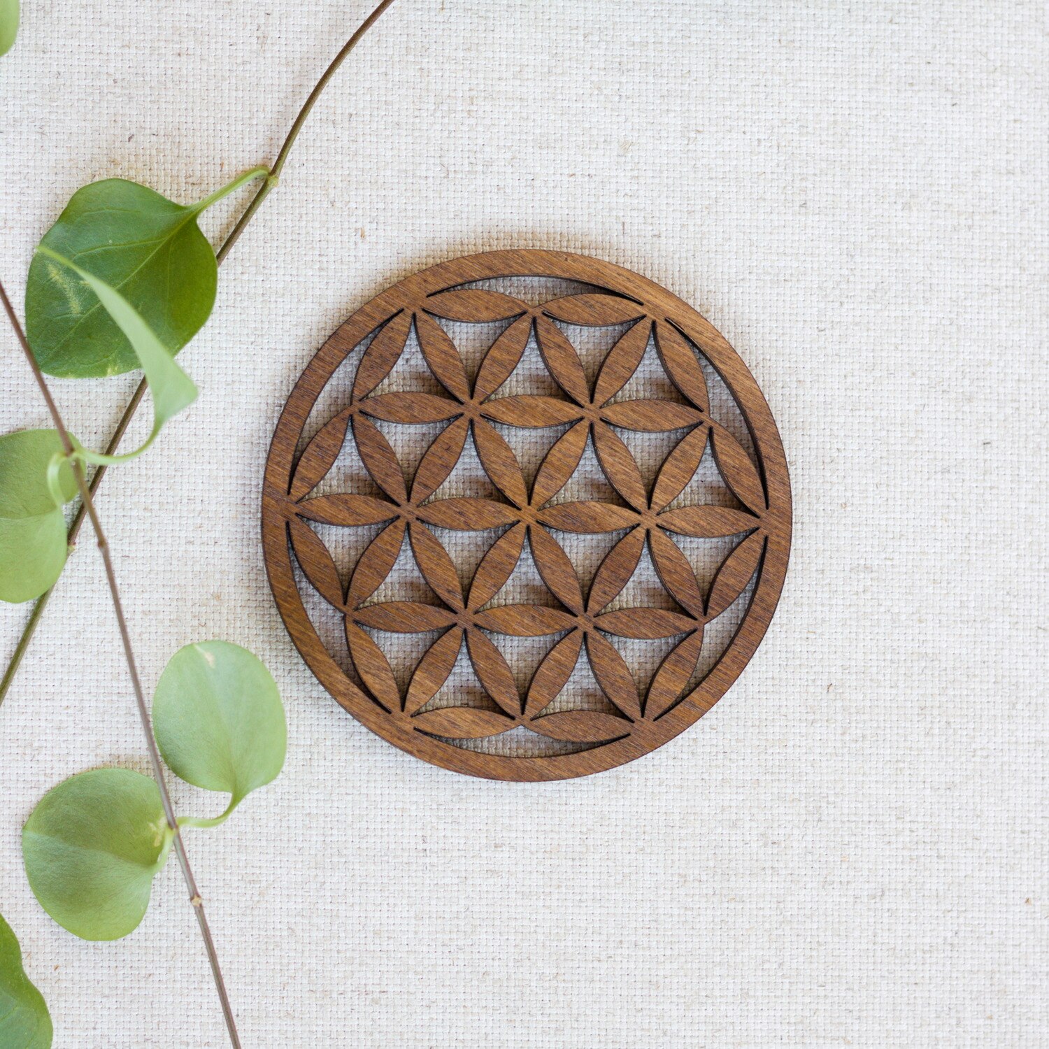 Acupressure Mat Set - Flower of Life Design - with Pillow + Spiky Massage Ball