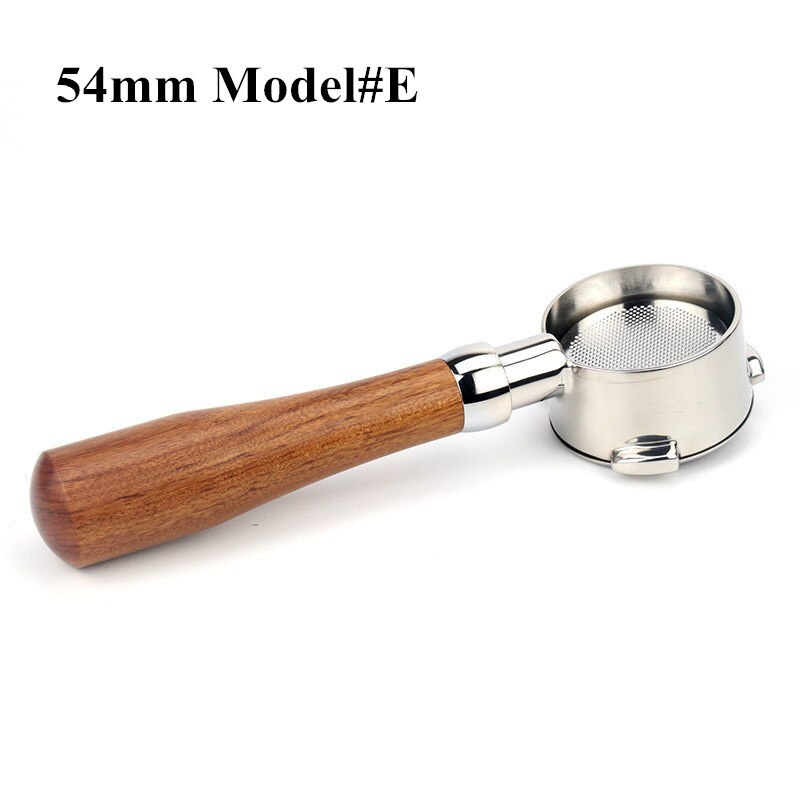 54mm Coffee Bottomless Portafilter For Breville 870/878/880 Filter Basket Stainless Steel Replacement Espresso Machine Accessory: 54mm E