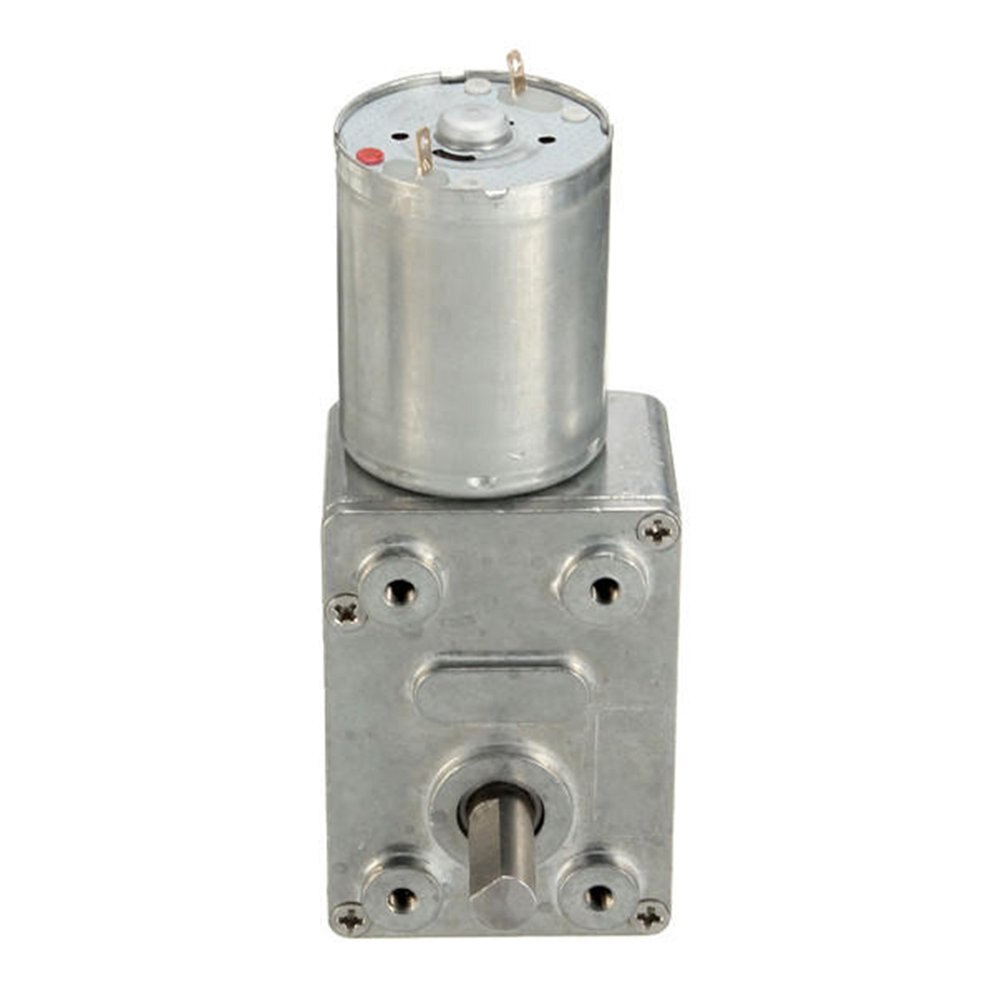 Mw370 cc 12v 30rpm Reversible de alto par Turbo tornillo reductor CC