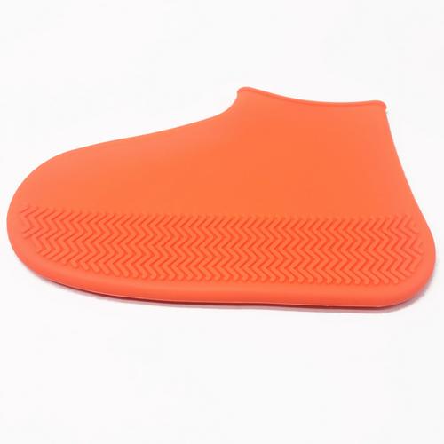 Outdoor binnenzool waterdichte siliconen schoen cover kinderen volwassen waterdichte antislip draagbare siliconen regen binnenzool: Oranje / 41