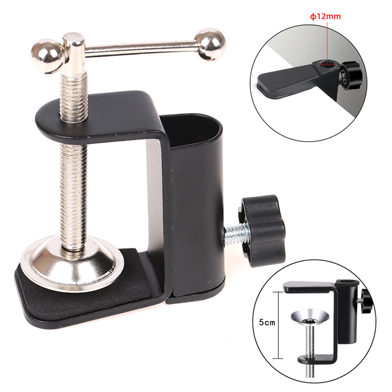 Braçadeira De Montagem De Mesa De Metal Pesado, Microfone Suspensão Boom Scissor Braço Stand Holder, 1Pc