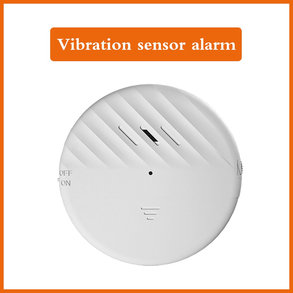 Vibration Shock Sensor Motion Sensor 125db Break Sensor Alarm White Vibration Sensor Aalert for Home Window Door Security