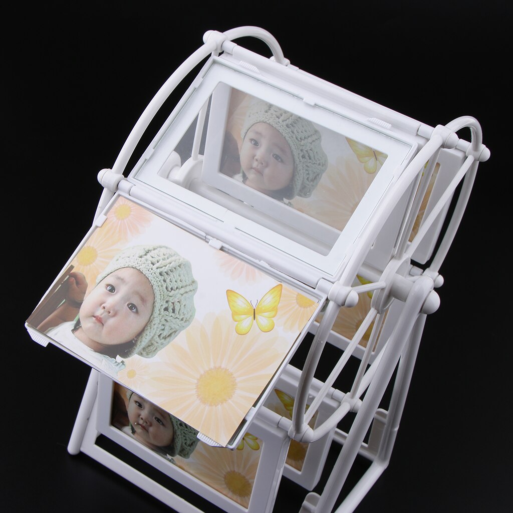 Rotating 3'' Picture Photo Frame Sky Ferris Wheel Wedding Table Decoration Home Tabletop