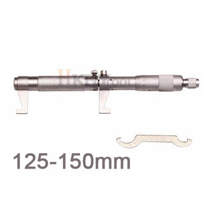 Insida mikrometer mått vernier mätverktyg mätverktyg metrisk linjal 0.01mm 5-30mm 25-50-75-100-125-150-175-200mm: 125-150mm