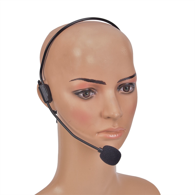 Tragbare Headset Mikrofon Wired 3,5mm moving coil kopfhörer dynamische Jack Mic Für Lautsprecher Tour Guide Lehre Vortrag