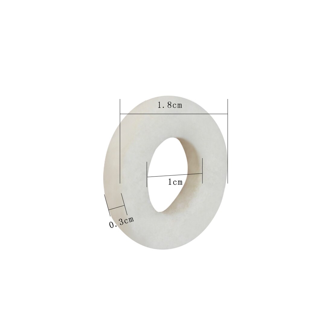 10 stk bomullsfilt matter trompet tastatur for trompet trombone reparasjon tilbehør diameter 1.8mm tykkelse 3mm