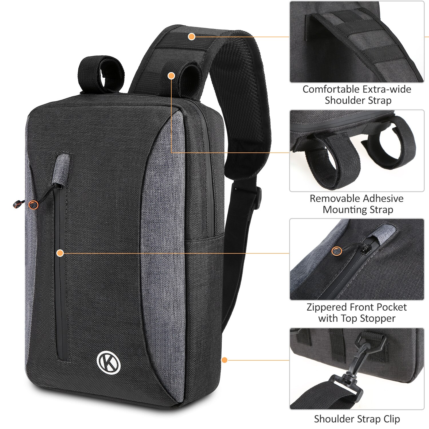 MTB Bike Trunk Bag 2-in-1 Casual Chest Sling Pack Bag Cycling Bike Rear Rack Carrier Bag Pannier Bicycle Storage Accessories