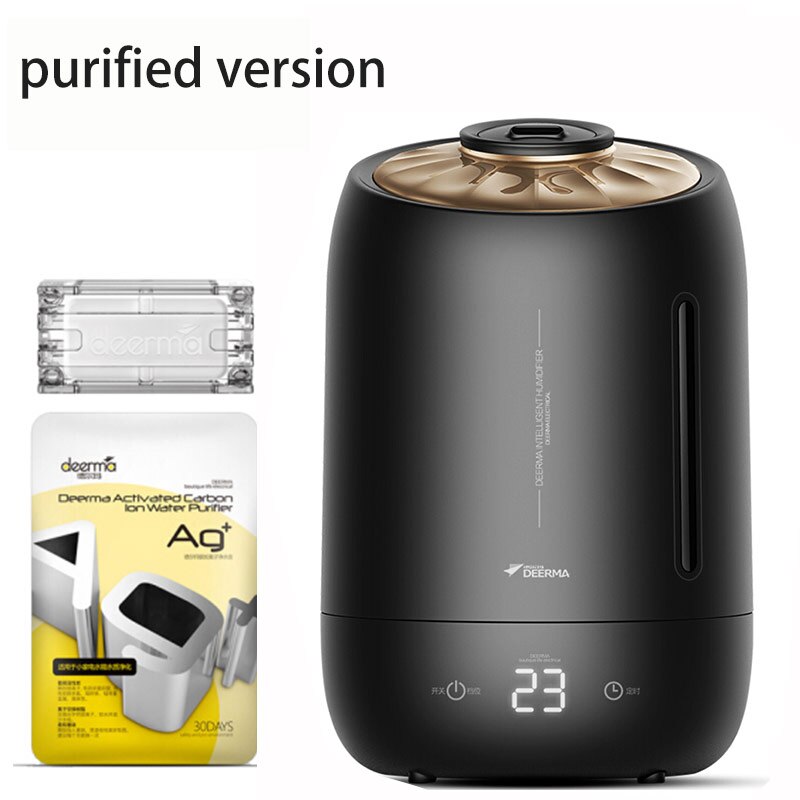 Xiaomi Deerma humidificadores 5L gran capacidad de ultrasonido esterilización humidificador difusor de Aroma de aire purificador fabricante de niebla: purified version