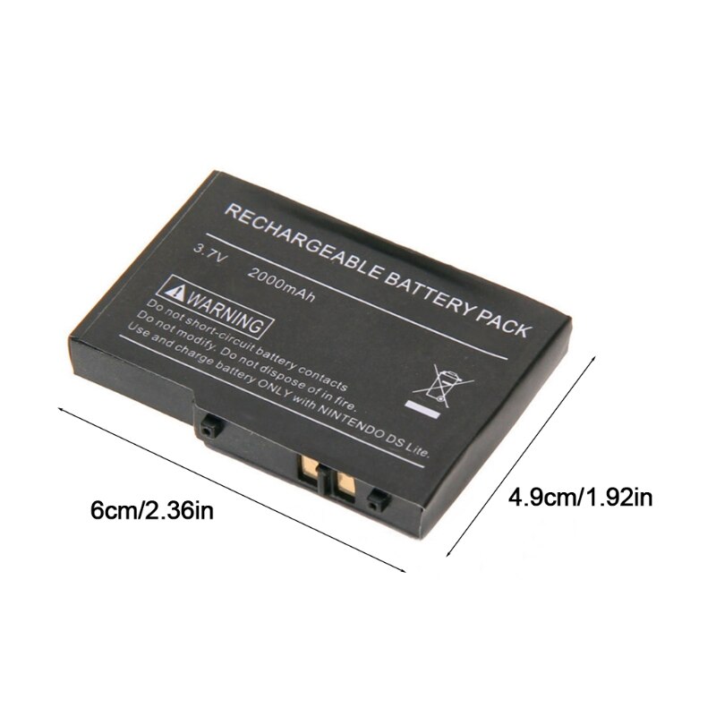 Batería de litio recargable para DS Lite, Nds, Ndsl, 3,7 V, destornillador