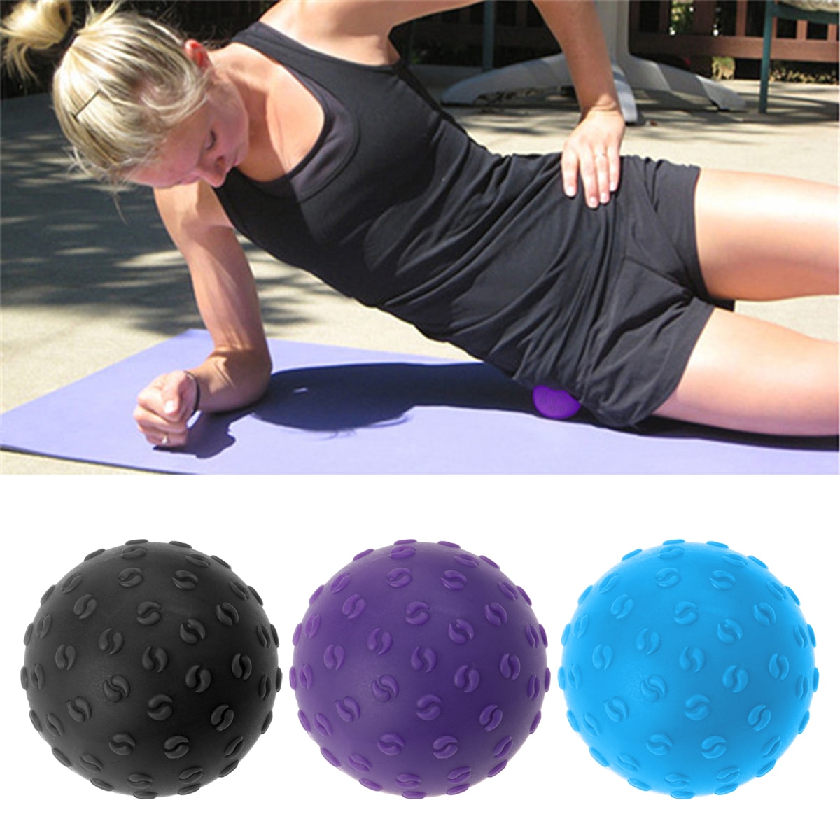 Tai Chi Texture Silicone Massage Ball Fitness Yoga Fascia Foot Hand Physical Fitness Exercise Balance Ball for Women and Men
