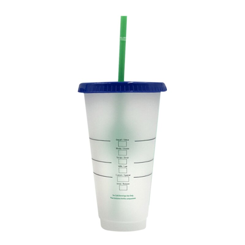 Reusable Plastic Temperature Color Changing Cold Cup Summer Drink Water Mug Cup Kitchen,Dining & Bar FP8