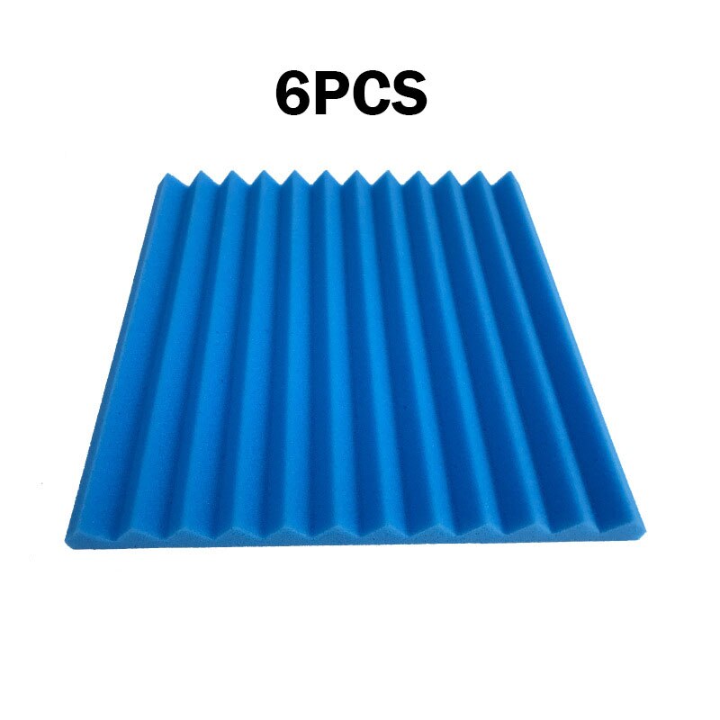 Acoustic Panels Soundproofing Foam Acoustic Sponge Wedges for Recording Studios Office Gaming Rooms Home Entertainment Theaters: 6pcs blue