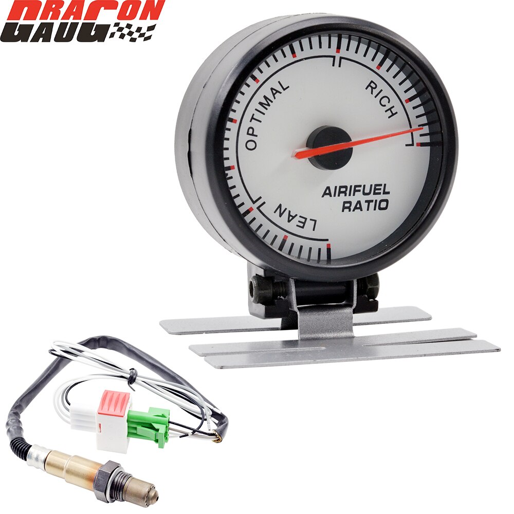 Dragon-Sensor de oxígeno de banda estrecha para coche, instrumento medidor de relación de combustible y aire, 60MM, modificación de carreras,