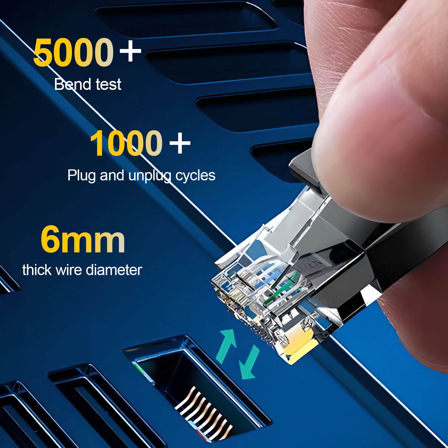 Cat 6 platt gigabit nätverkskabel 5m höghastighets 1000 mbps 250 mhz  rj45 ethernetkabel 32 awg oskärmad internetkabel ren koppar utp