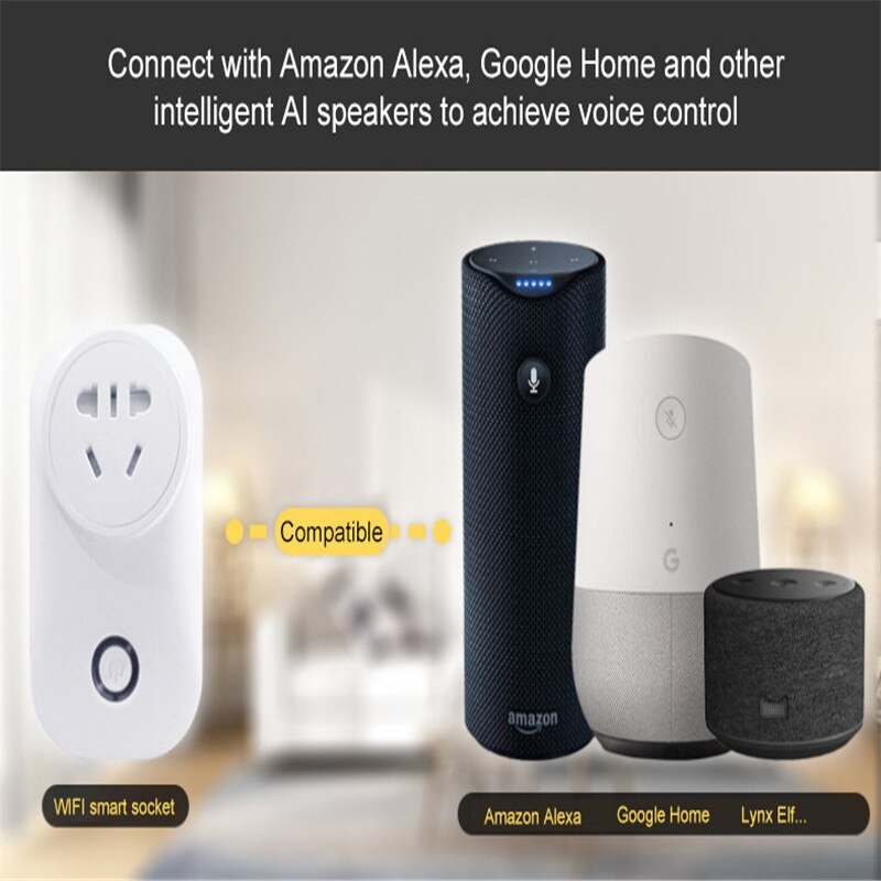 EU/US/UK/AU/BR Plug Smart Plug Smart Wifi Socket 16A Power Smart Home Smart Life Wifi Plug Works with Alexa Google Home IFTTT