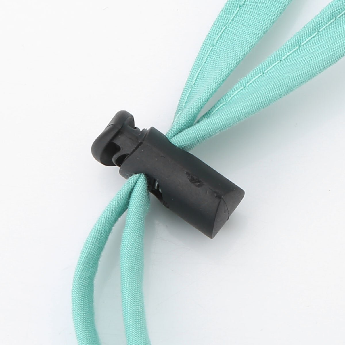 50 Serrures De Cordon Plastique Noires + 10m Corde Élastique Nylon - Kit Fermetures à Ressort