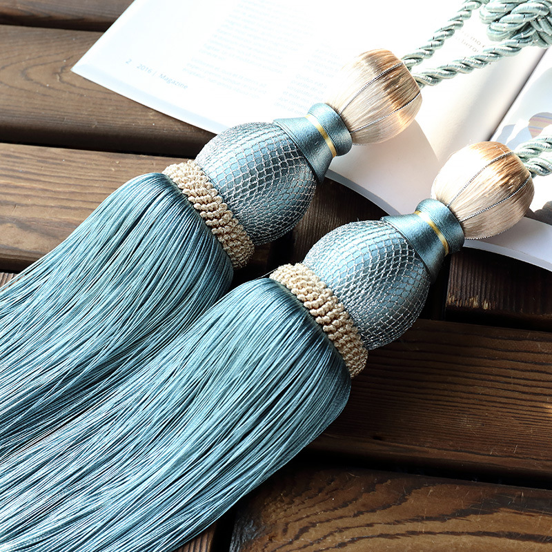 1pc Premium Gordijn Gesp Clips & Tiebacks - Zware Decoratieve Houders voor Gordijnen Moderne Kwasten (16 Kleuren)