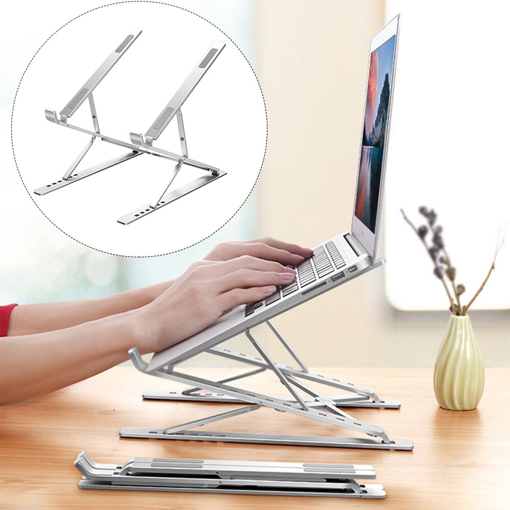 Laptopstandaard houder aluminium standaard voor ipad draagbare laptopstandaard houder desktop houder notebook pc computerstandaard voor 12-17 "