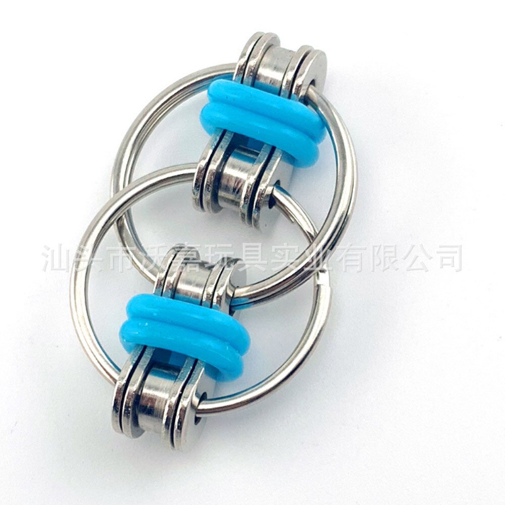 Metalen Puzzel Keten Fidget Speelgoed Voor Autisme Ketting Fidget Speelgoed Set Stress Verlichten Adhd Top Hand Spinner Sleutelhanger zintuiglijke Speelgoed