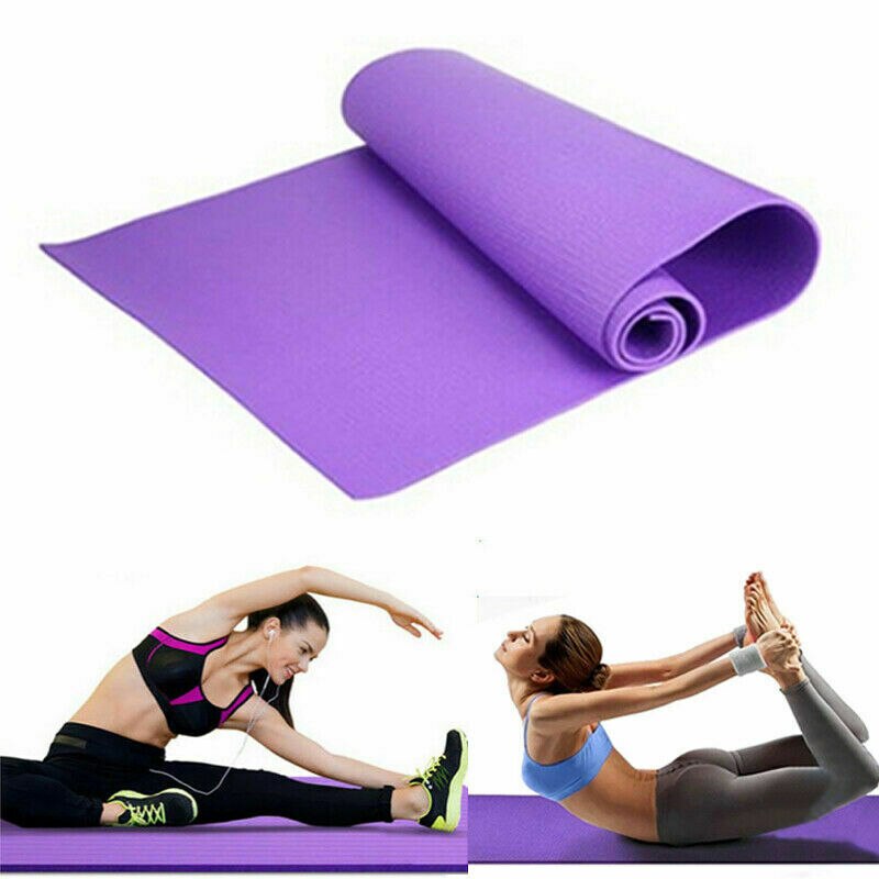 Tapis de Yoga Extra épais 6mm antidérapant, sangles pour exercices de gymnastique, pique-nique, Pilates UK
