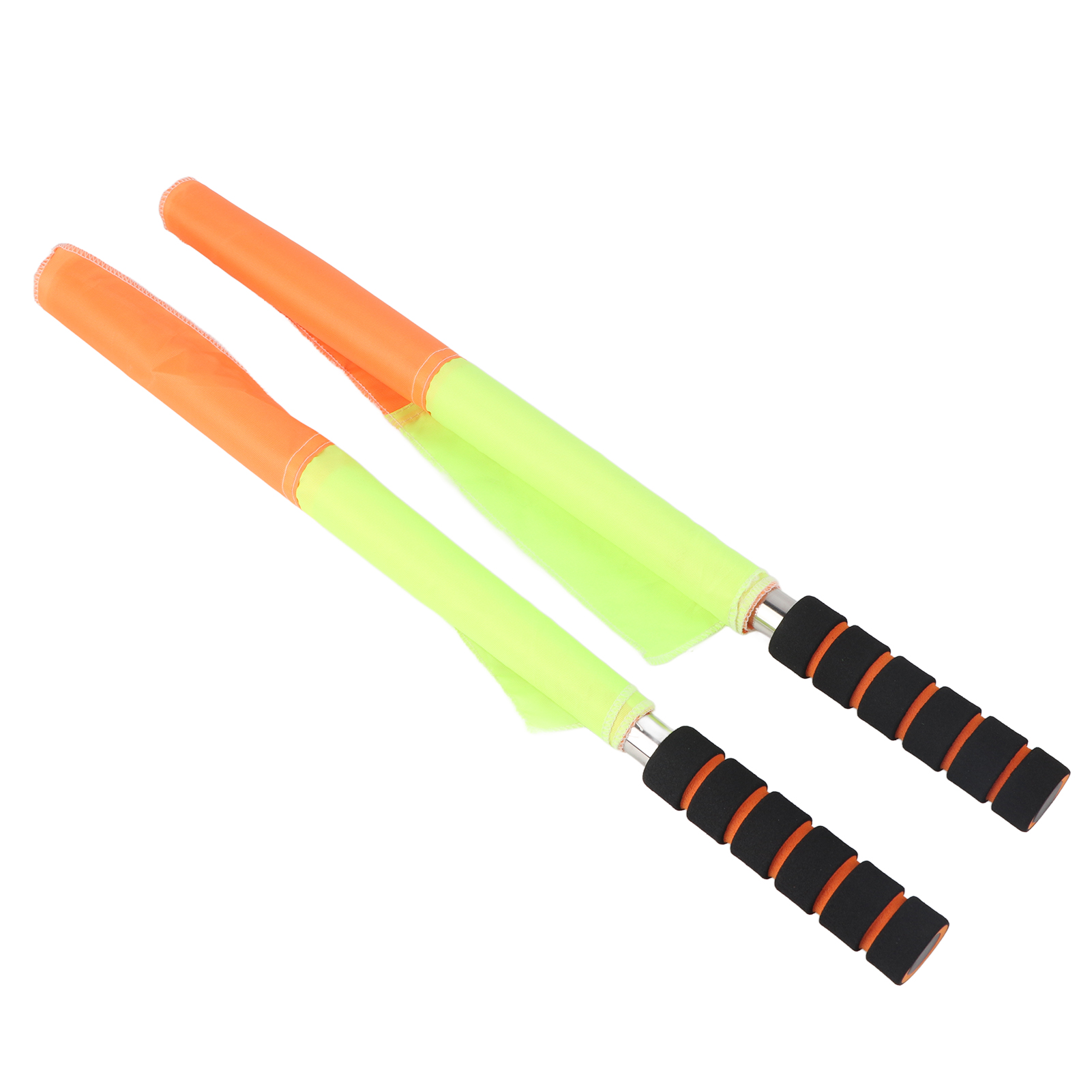 2PCS calcio arbitro bandiera calcio giudice arbitro Linesman bandiera con custodia sport partita calcio calcio Hockey strumento di allenamento