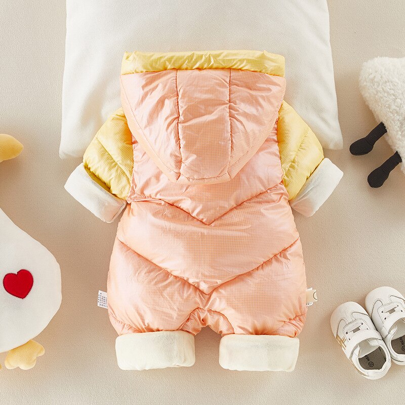 2021 bebê inverno snowsuit plus algodão grosso do bebê meninos macacão 0-2 anos recém-nascido macacão do bebê meninas da criança casaco