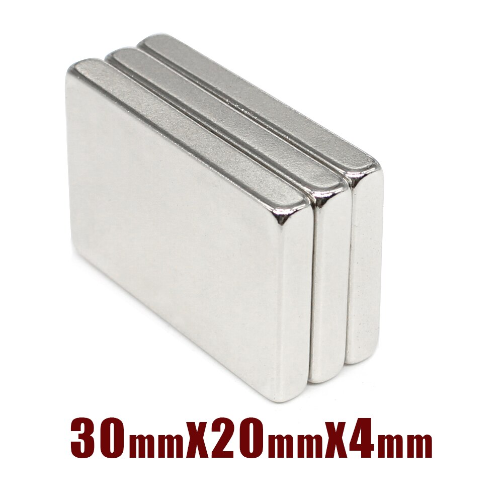 2/5/10/15/20/30Stck 30x20x4mm Starke Suche Magnet Blatt N35 Block Rechteckigen dauerhaft Neodym Magnet 30x20x4 30*20*4mm