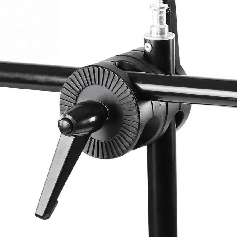Dual Wheel Reflector Bracket Support Rotator Light Stand Adapter Photography Accessory A