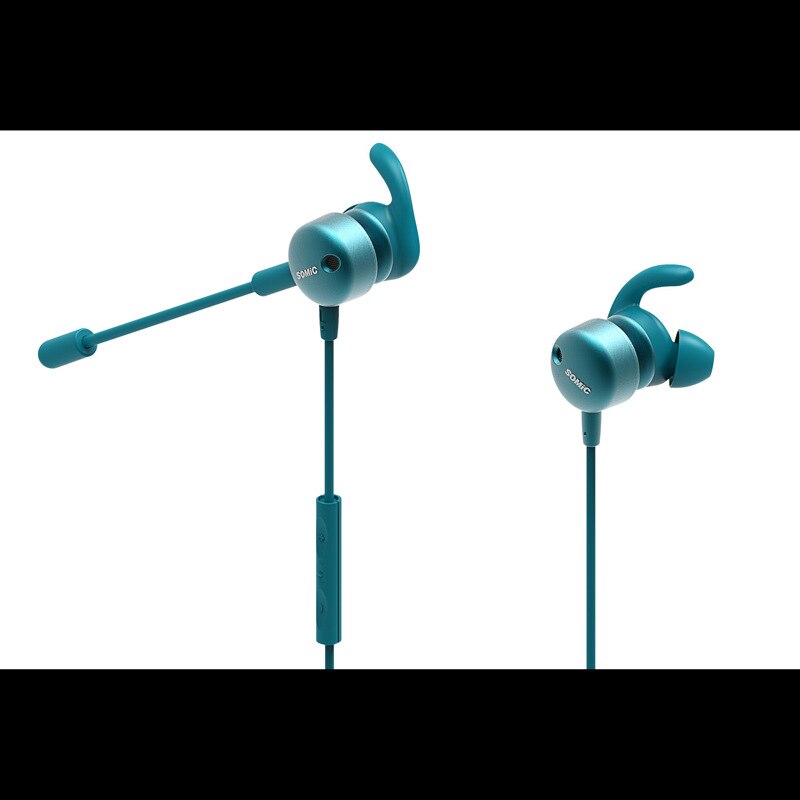 Söt tjej mobiltelefon spel headset in-ear jedi överlevnad live med vete e-sport headset l böjda trådade headset