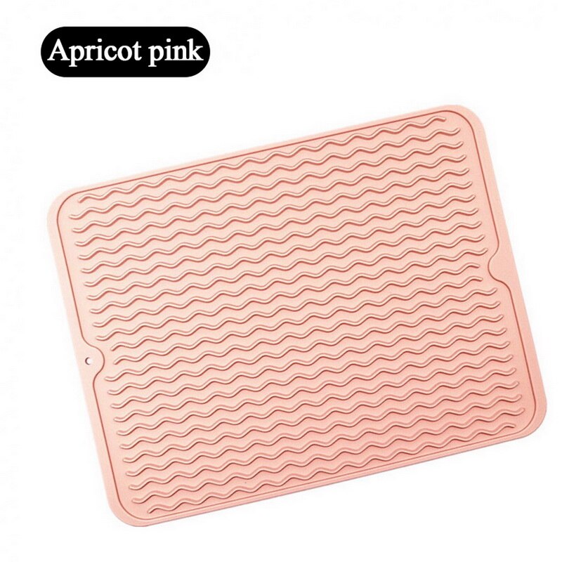 Lot 2 Organiseurs Évier Silicone - Tapis Séchage Vaisselle Anti-Goutte, Porte-Éponge Cuisine Noir