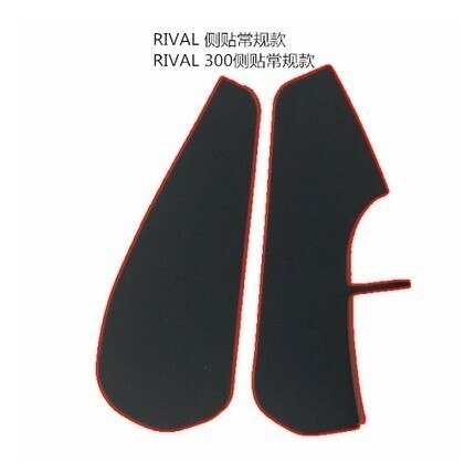 1 set/pack mouse side grip stickers Anti-slip Tape for Steelseries Rival/Rival 300: black model 1