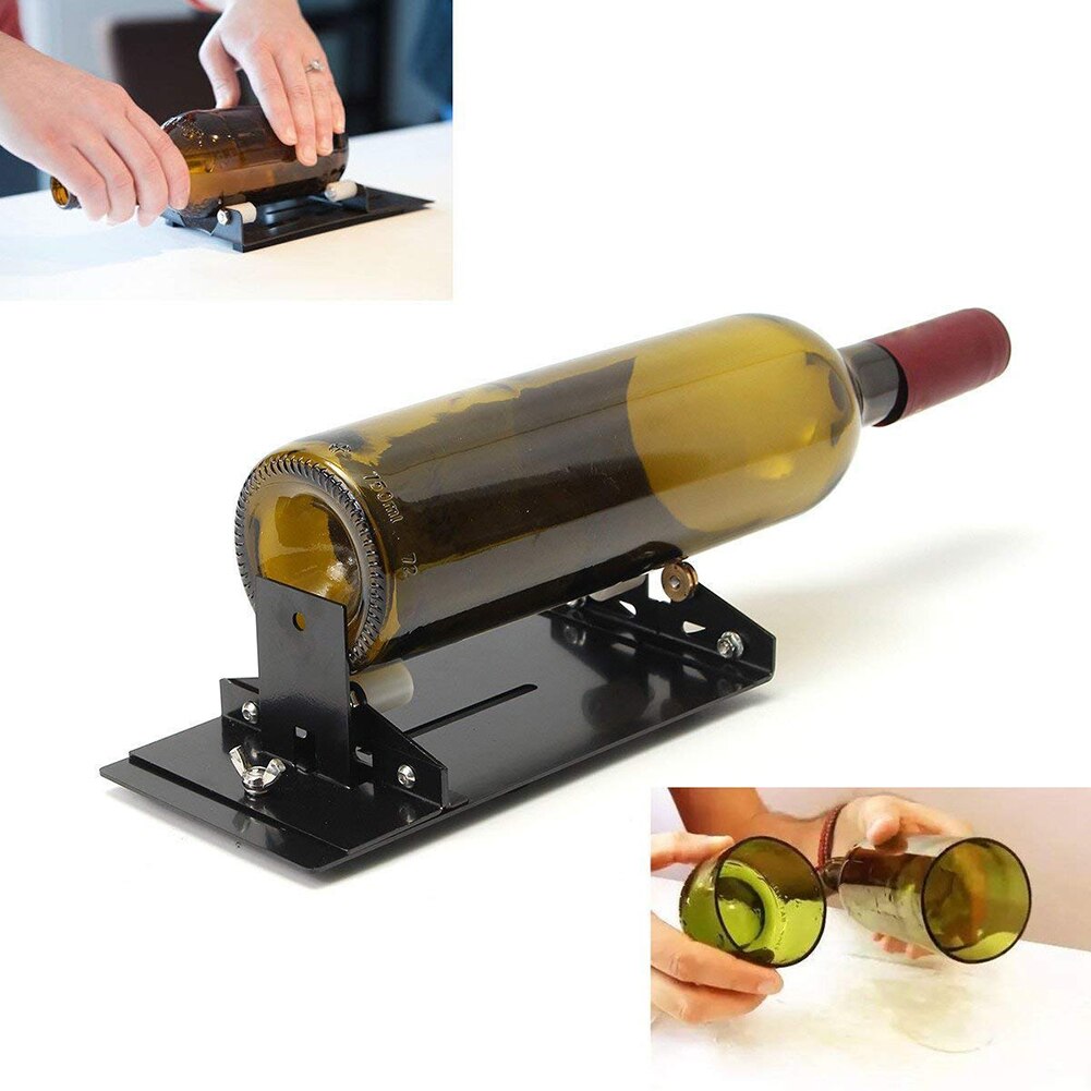 Glass Cutter Glass Bottle Cutter Cutting Tool Square and Round Wine Beer Glass Sculptures Cutter for DIY Glass Cutting Machine