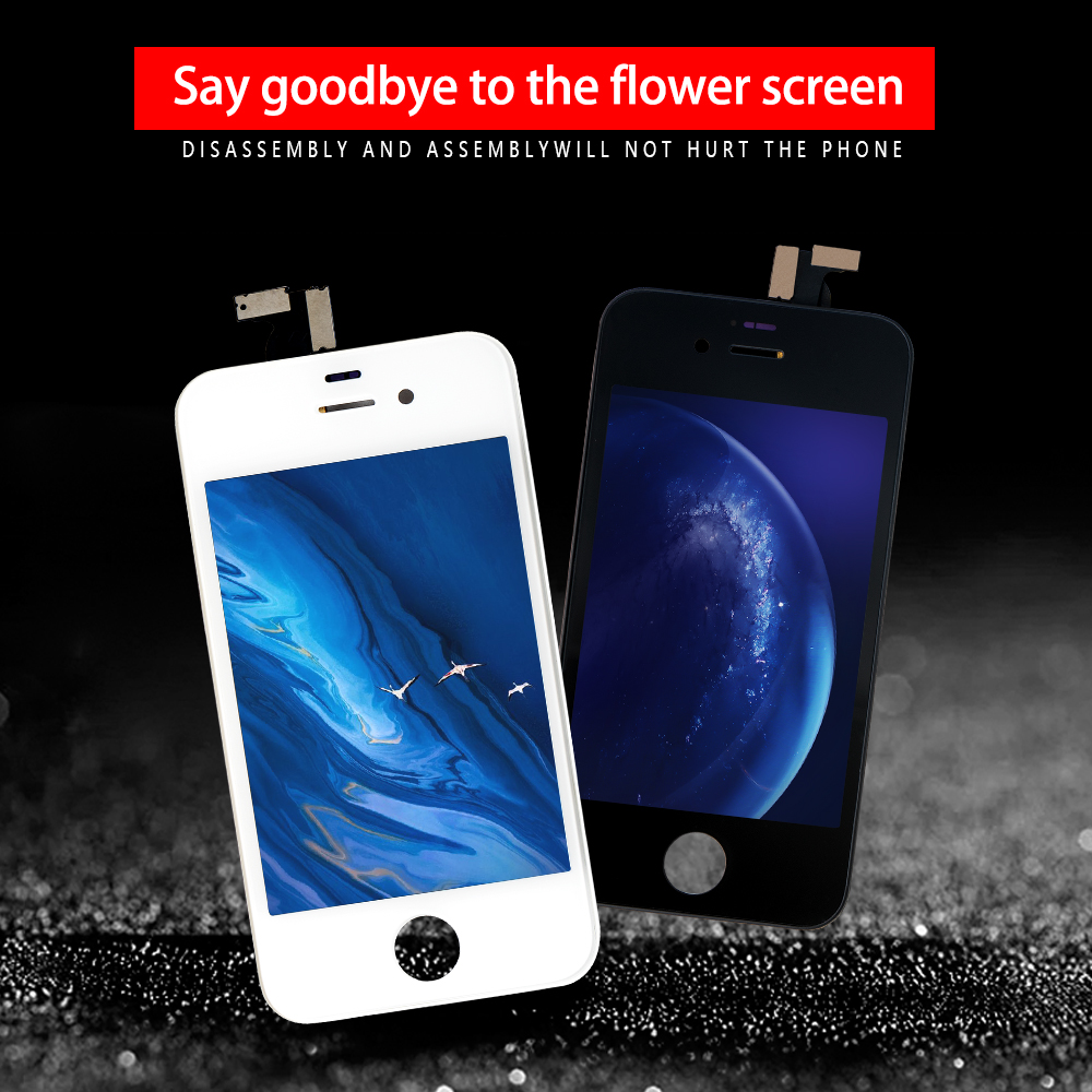 5s 4 4s Wyświetlacz LCD robić iPhone 4 4S ekran dotykowy Digitizer Zamiennik robić iPhone 5 5c 5s SE 4s 4 Wyświetlacz LCD bez martwych pikseli