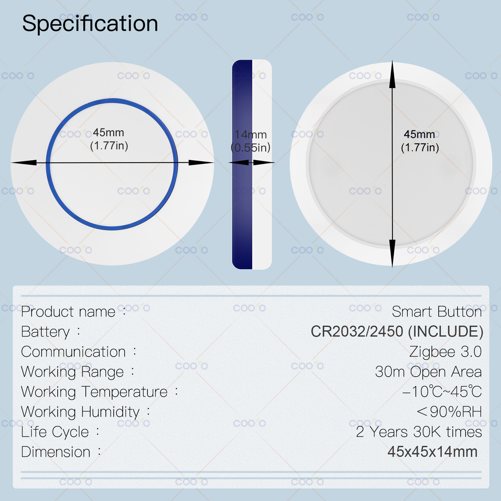 Tuya ZigBee-botón inalámbrico, mando a distancia manual, controlador de interruptor de escena, dispositivo de Control de aplicación de automatización alimentado por batería