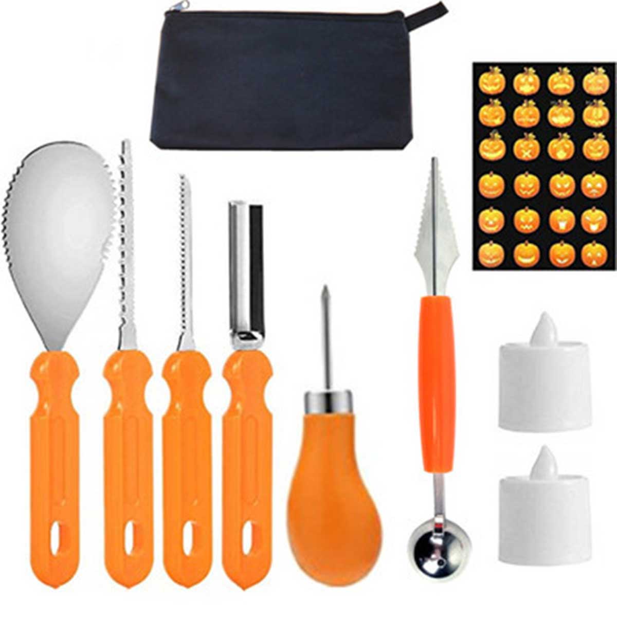 Halloween Pumpkin Carving Tools Kit Decoration Lanterns Cutting Supplies: Default Title