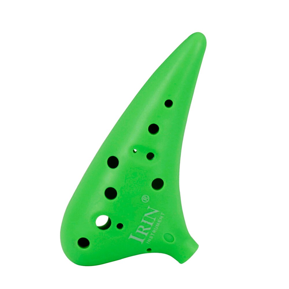 12 Holes Alto Ocarina Instrument for Beginner Performer (Yellow): Green