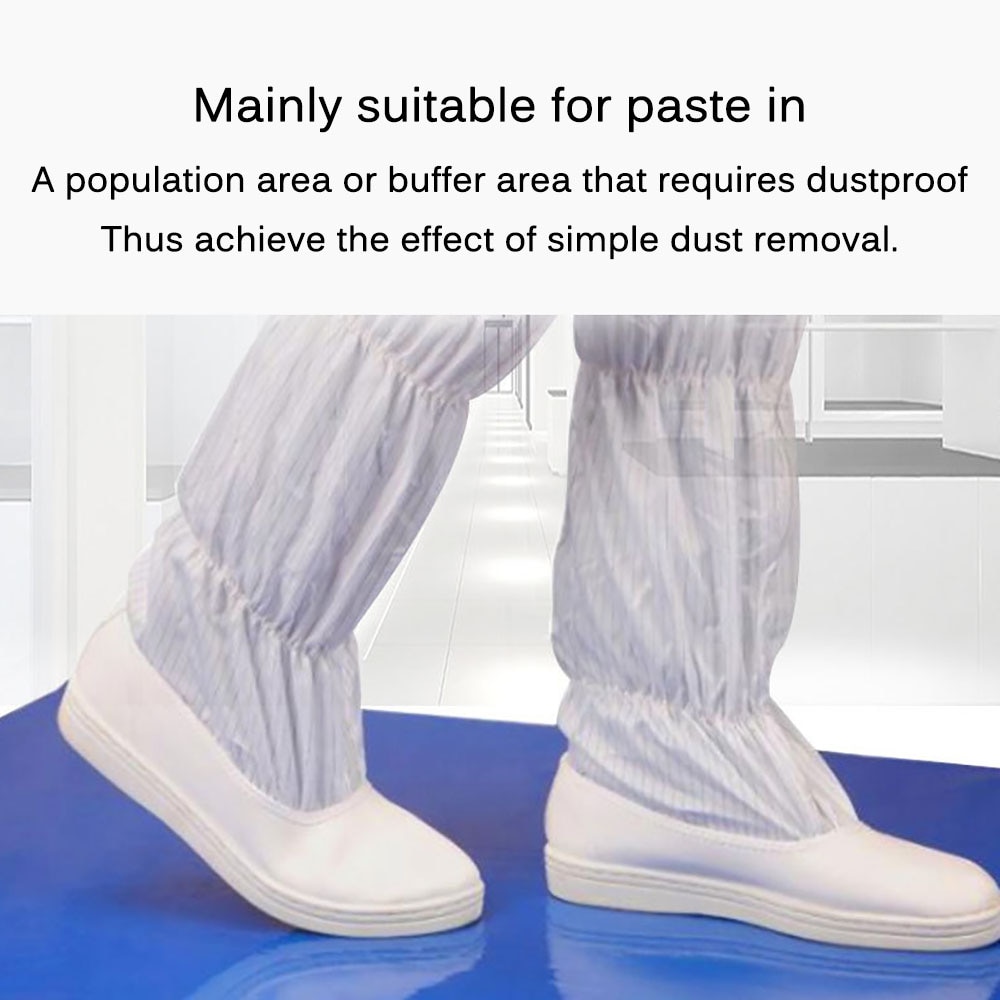 30pcs Disinfection Mat Peel Off Sticky Floor Door Mat Can Tear Dust Dirt Remover Pads Dust Free Purification Sticky Pad