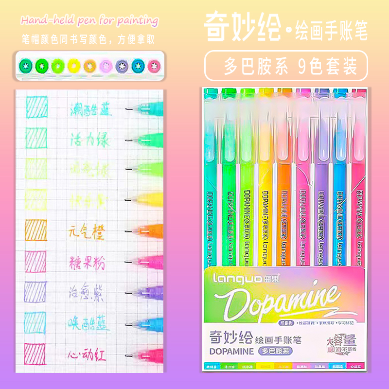 Artículos de papelería estética Kawaii, accesorios para el regreso a la escuela, suministros de arte, marcadores de colores, bolígrafos para colorear, resaltador de bolígrafos de colores: YELLOW