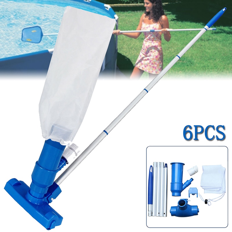 Swimming Pool Vacuum Cleaner Brush Cleaner Tool Above Ground Pond Fountain Vacuum Zooplankton Body Brush Detachable Cleaning Set