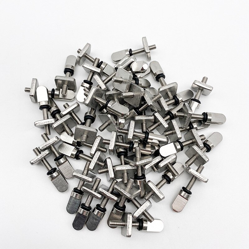 10Pcs/lot Stainless Steel Boat Surfboard Fin Screw Fin Plate Replacement Kit SUP Longboard Boat Accessories