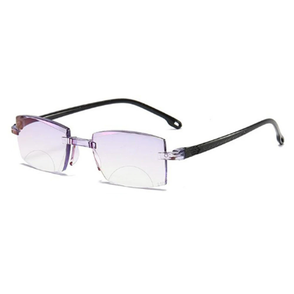Gafas inteligentes con ajuste automático para hombre y mujer, lentes de aumento con brillo de lectura, antiluz azul + 1,0-+ 4,0: Blanco / +400
