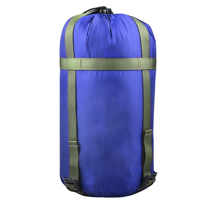 Snor praktisk vandtæt kompressionsstof sæk udendørs camping sovepose opbevaringstaske: Himmelblå