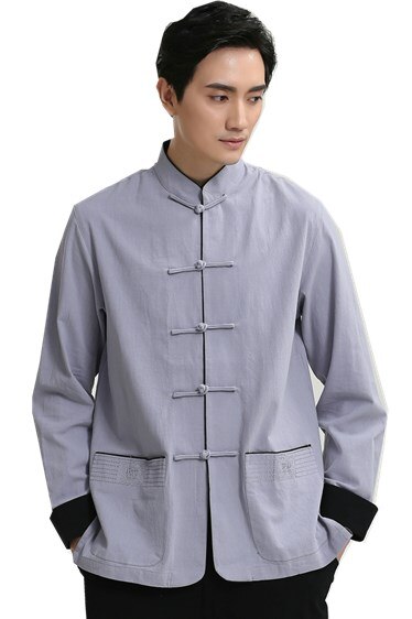 Shanghai histoire chinoise traditionnelle hommes, vêtements orientaux, tangzhuang tai chi, chemise Kungfu, haut pour hommes