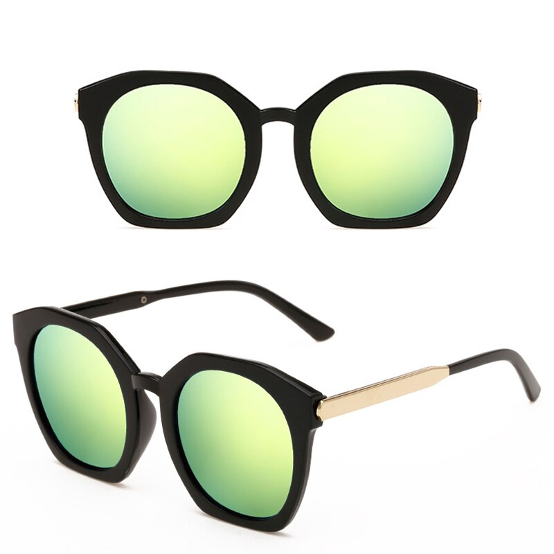 Gafas de sol con revestimiento de espejo, gafas de sol redondas circulares para mujer, gafas de sol con puntos cuadrados para mujer, gafas de de para hombre, gafas de sol
