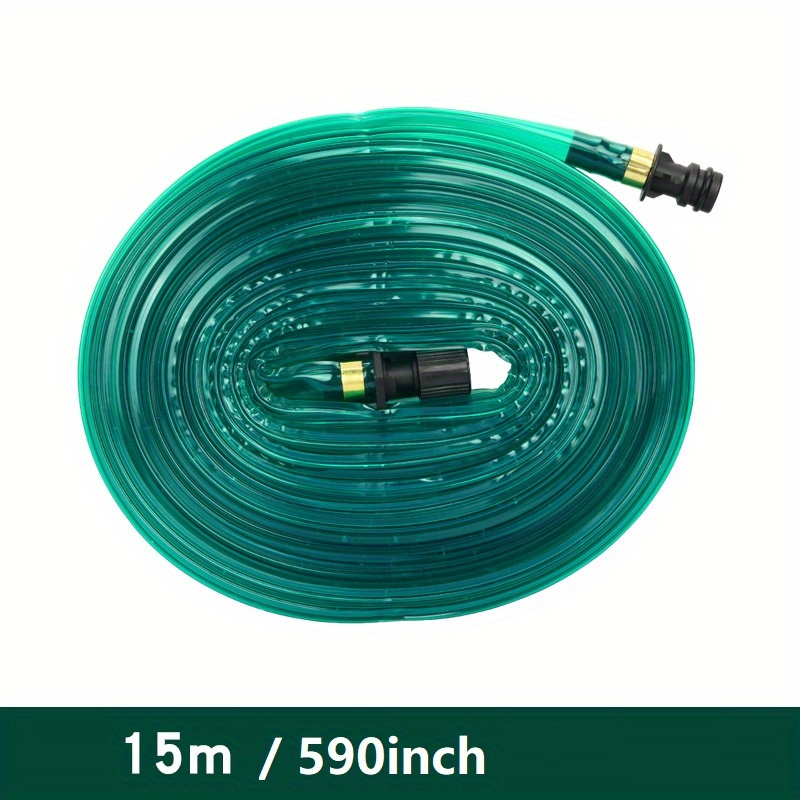 Soaker Slang Platte Flexibele Tuin Gazon Sprinkler Waterdruppelirrigatie Slang Europese en Amerikaanse algemene PVC spray waterslang: WHITE