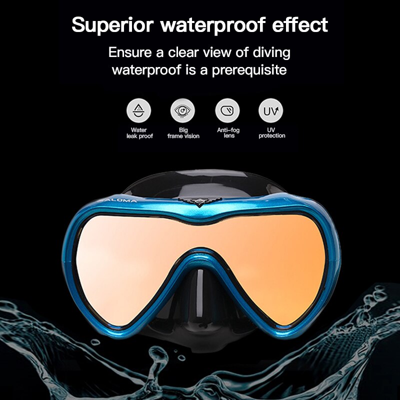 underwater diving mask goggles women man equipment glasses scuba full face kits for snorkeling and deepscuba