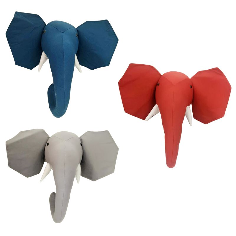 3d fyllda djur elefant huvud vägg hängande baby barn sovrum dekor leksak baby kläder