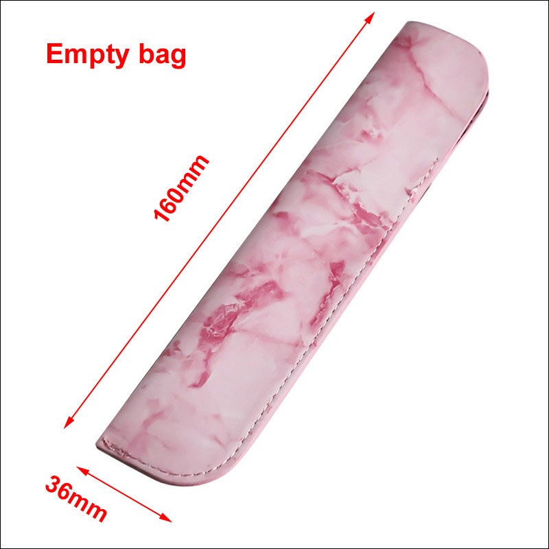 Estuche de plástico y Metal para lápices, bolsa pequeña y fina de aleación de aluminio, ideal para de niños, varios artículos de papelería, 1 unidad: L bag empty