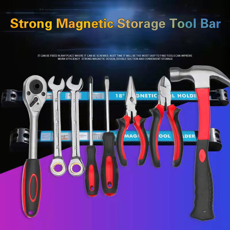 Hochleistungsmagnet-Werkzeugstangen-Streifen halter, magnetischer Werkzeug halter, Schraubenschlüssel-Organizer-Wand-Aufbewahrungswerkzeugstangenstreifen-Rack platzsparend
