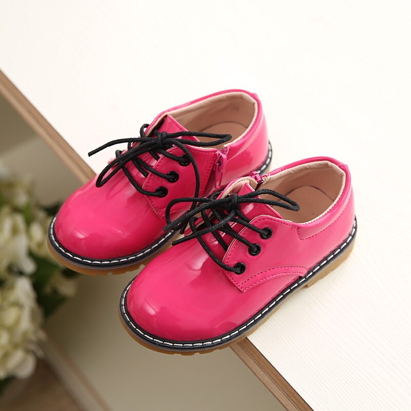 Chaussures en cuir martin pour petites filles, bottes simples, couleur bonbon, à la , printemps-automne,